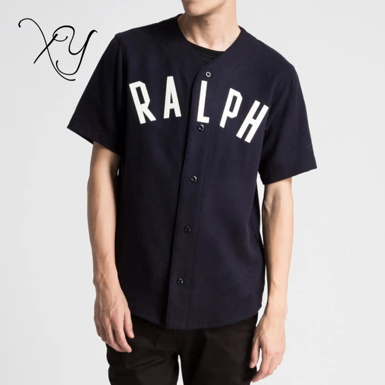 navy blue baseball jersey