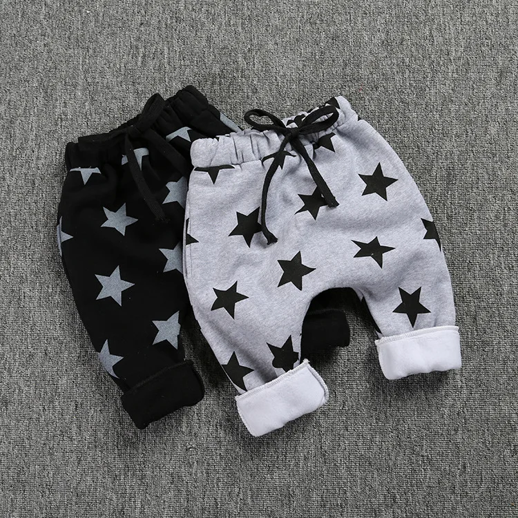 

Boys Harem Pants Star Printed Toddler Girls Boys Trousers Children Boys Clothing Kids Casual Pants Pantalon Enfant, As pictures