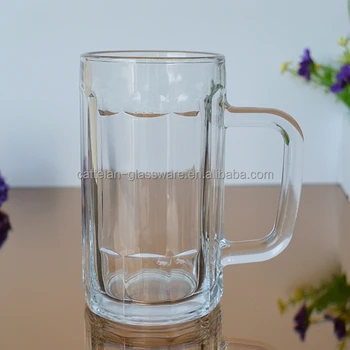 glass mug with handle