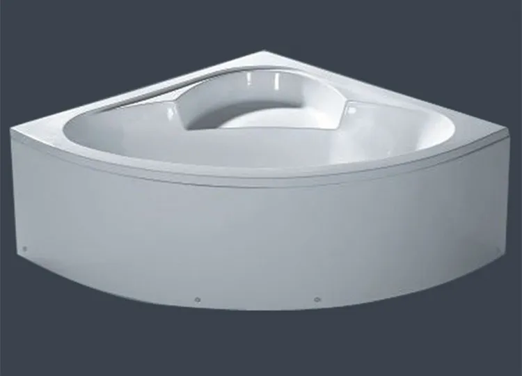 European Triangular Style Acrylic Bathtub 90x90 With Control Panel