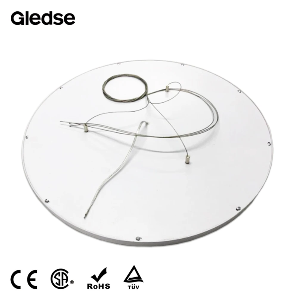 
aluminum frame 100cm large size ceiling pendant LED slim round panel light smd 2835 