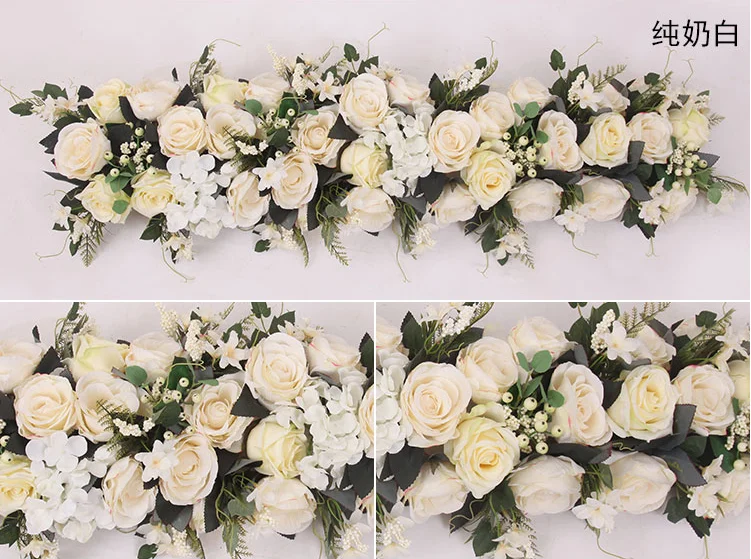 Artificial Flowers Floral Runner For Wedding Decoration Buy Floral