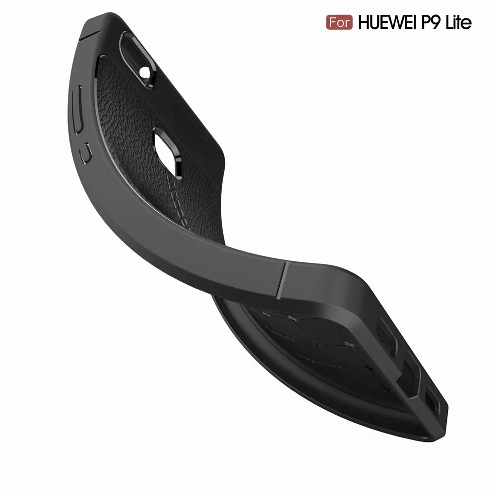 2017 New Design Carbon Fiber Lichee Pattern For Huawei P9 Lite Soft TPU Case For Huawei P9 Lite