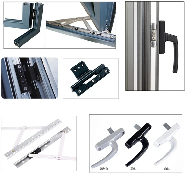 Simple design aluminium profile jalousie window sizes