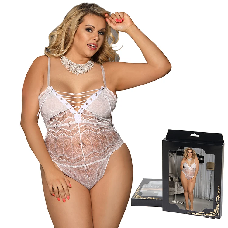 

Wholesale plus size female white transgender bodysuit, As shown