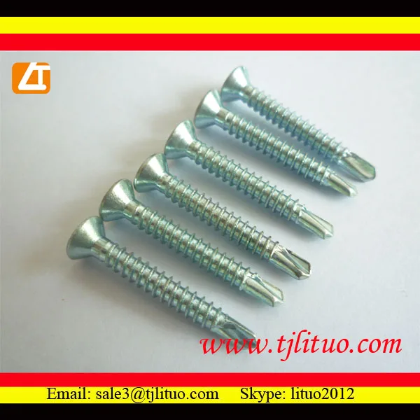 
good quality, with competitive price CSK head self drilling screws with ribs 