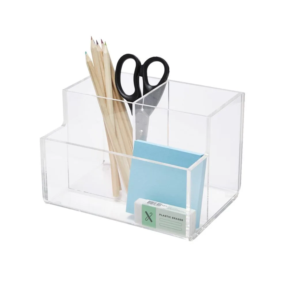 Clear Acrylic Pen Stand Desk Tidy Organizers Stationery Holder - Buy ...