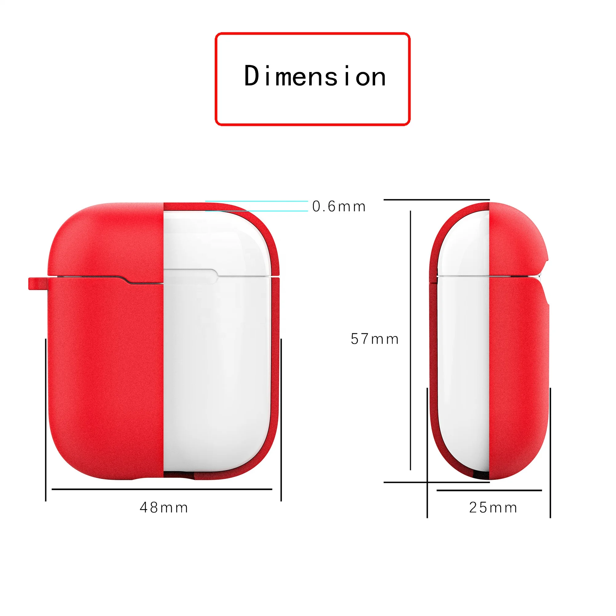

Amazon Hot selling Shockproof Soft Silicone Earphone Protective Cover Case For Iphone