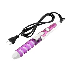 Hot New Professional Portable Hair Salon Spiral Curl Ceramic Curling Iron Hair Curler Waver DIY Travel