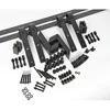 Bypass track barn door hardware sliding wood door hardware