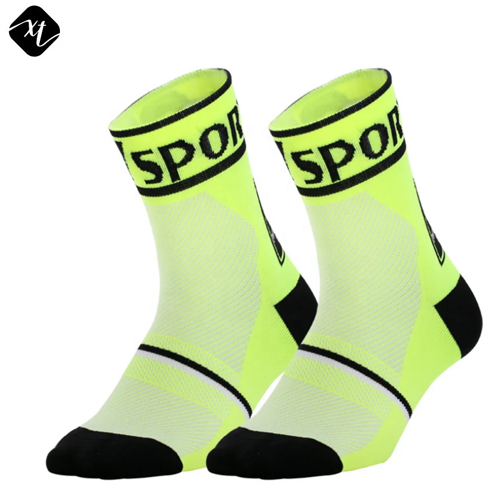 

Cheap custom logo colorful sport breathable crew athletic unisex custom cycling socks, Custom color