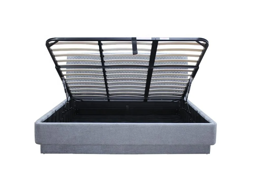 
Black PU PVC modern soft lift up storage latest bed designs 