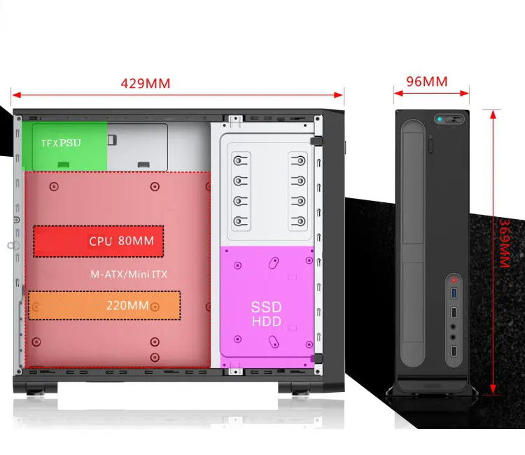 Latest New Cheap Slim Pc Case Support Micro Power Supply Sfx Buy Slim