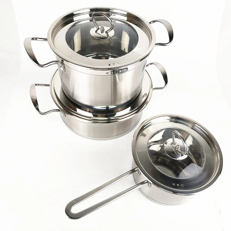 stainless steel cooking pot set