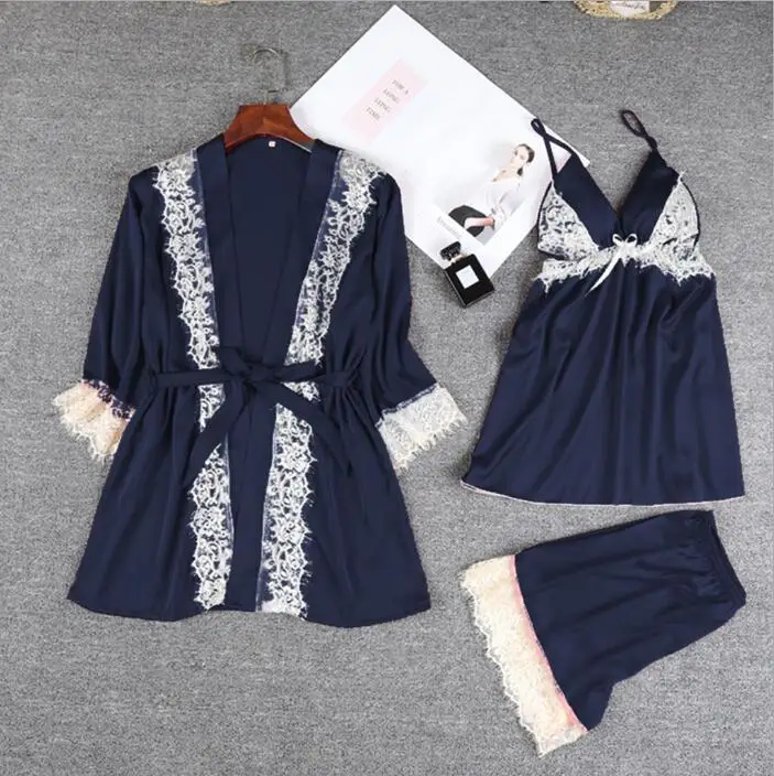

Shawl, suspender skirt, shorts, adult women's underwear, sexy pajamas, three-piece household clothes