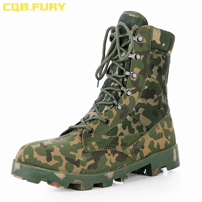 

Waterproof Camouflage Military Boots Anti-slip Rubber Outsole Army Tactical Boot