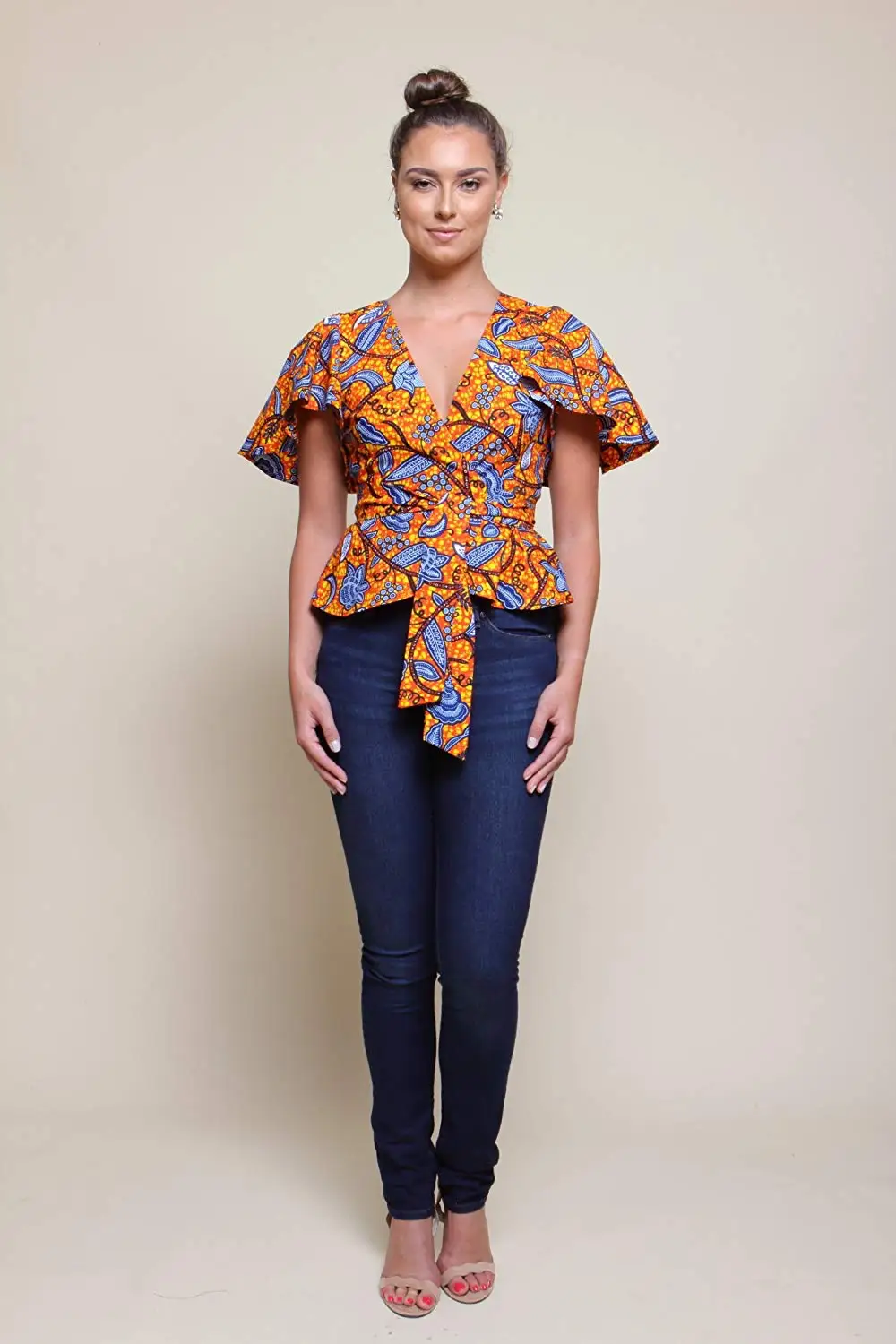 african print blouses styles