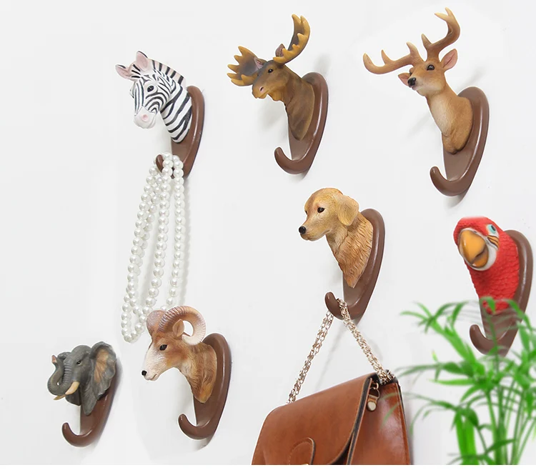 safari animal wall hooks
