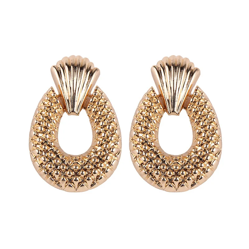 

2018 alloy colored paint earrings fashion exaggerated trend earrings, N/a