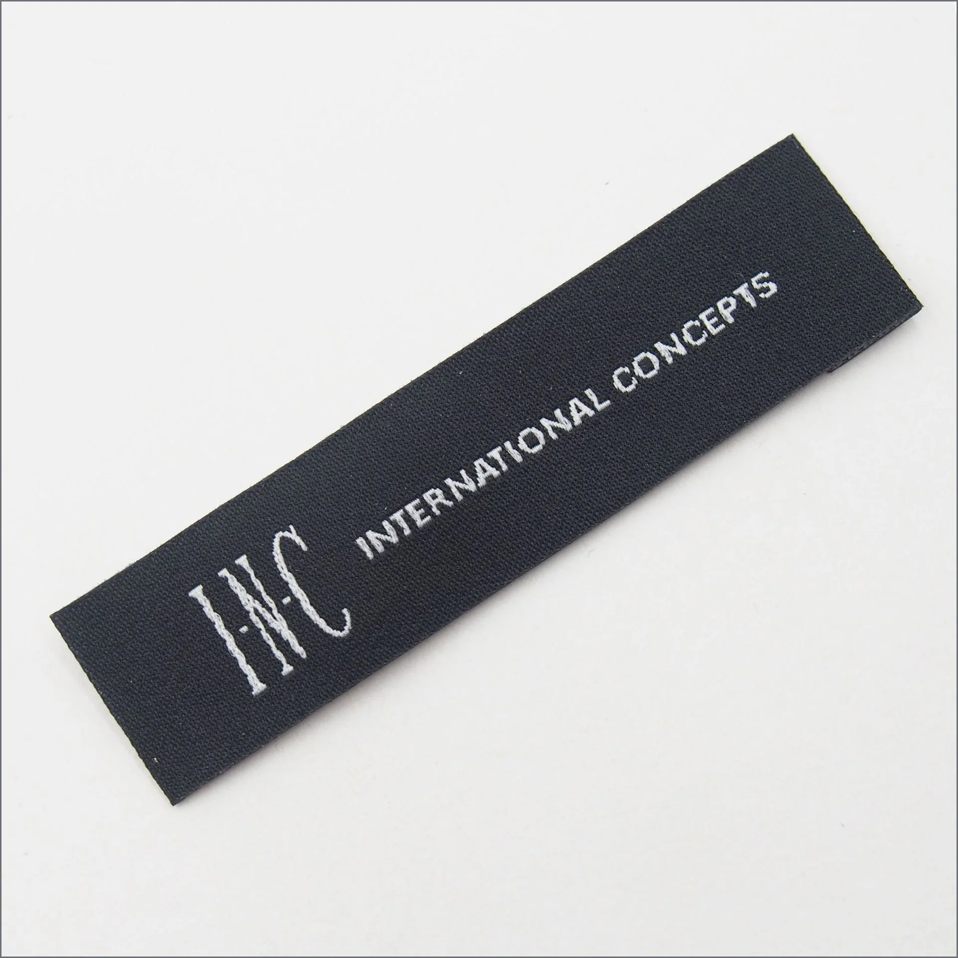 custom your logo high density damask woven label neck woven