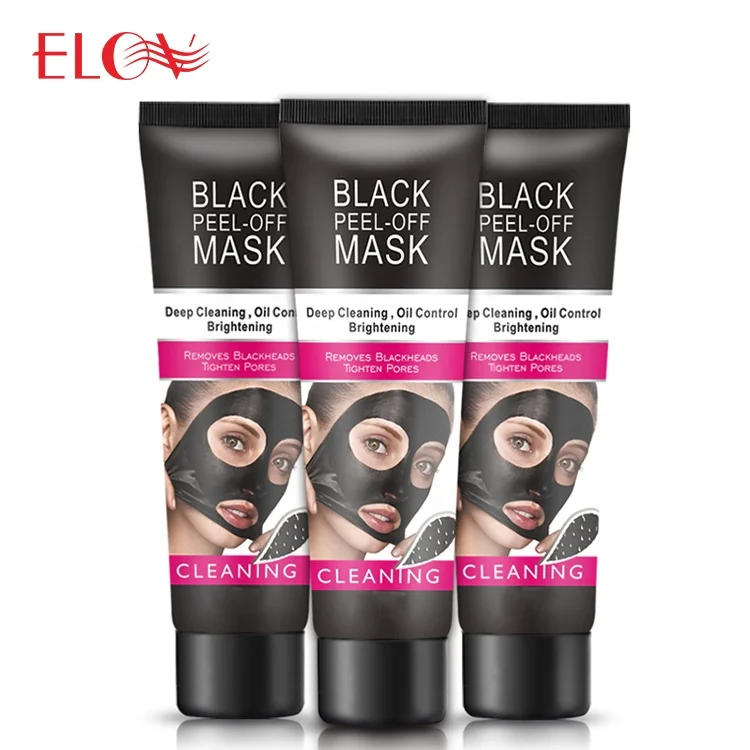 

Private label black mud face deep cleansing peel off blackhead remover facial mask