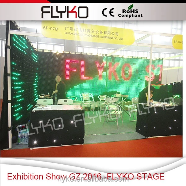 

led video curtain screen