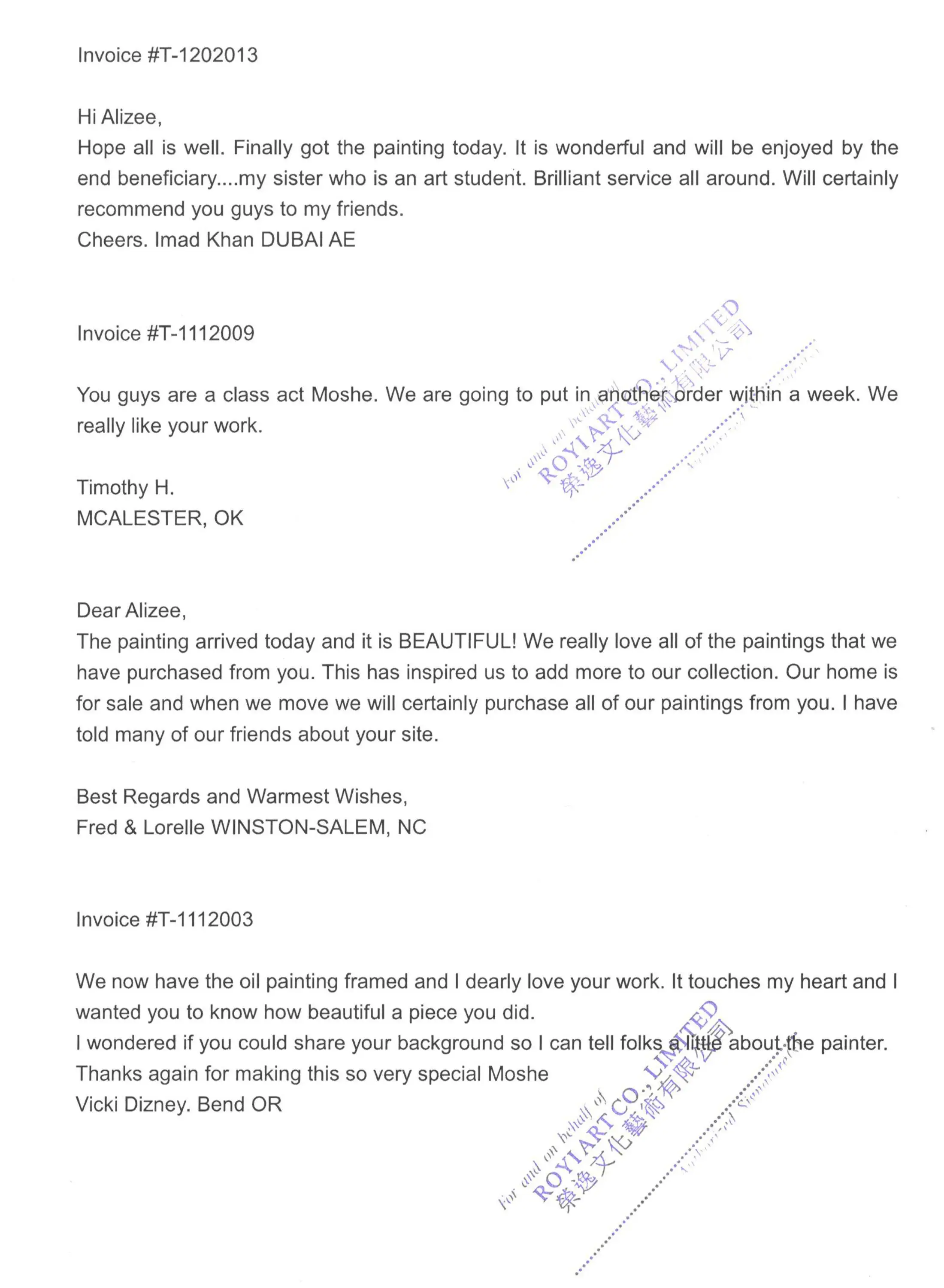 Customer Testimonials1