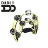 Dadi musical percussion instruments chrome Tambourine Double Halfmoon Metallic Tambourine