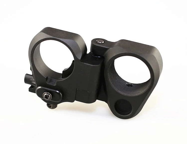 

AR Folding Stock Adapter for M16 M4 SR25 AR15 Airsoft Parts Series GBB and AEG BLACK DE, Black/sand