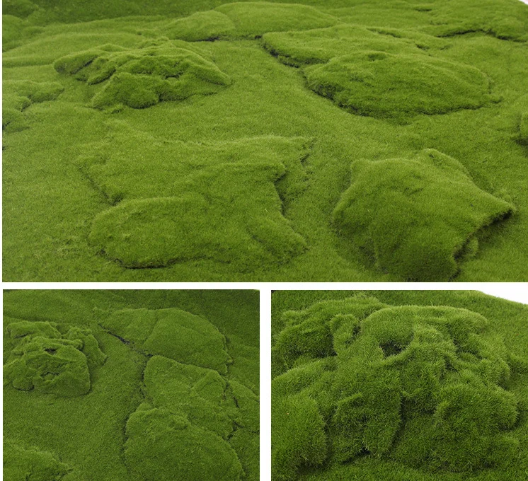 Various Artificial Green Moss Carpets For Windows And Shopping Mall