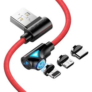 FLOVEME 1m Magnetic L Shape Phone Data Charge Cable