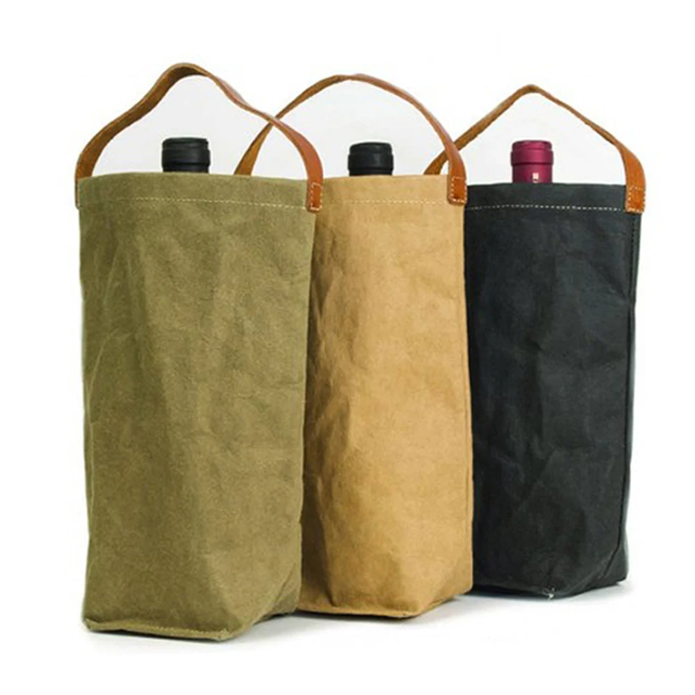 

wine packing bag washable craft fabric bag shopping, promotion kraft fabric tote