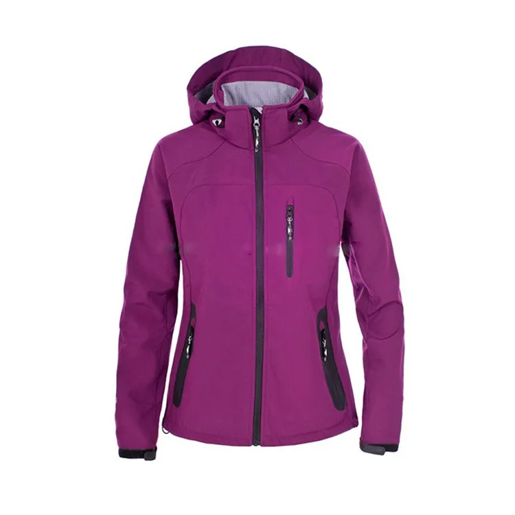 

Waterproof hooded softshell jacket women LS-071