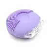 Ultrasonic Vibrating face silicone cleansing brush Portable spot cleaner double-faced facial massage cleansing brush