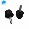 wholesale silicone black cone rubber feet with screw and metal bolt for chair/sofa/furniture