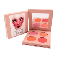 

China Cosmetics Vendors 4 Romantic Color Create Your Own Brand Eyeshadow Palette