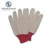 OEM style comfortable white cotton double palm gloves /oil field work glove