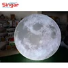 Giant inflatable led lighting moon for decoration,inflatable planets