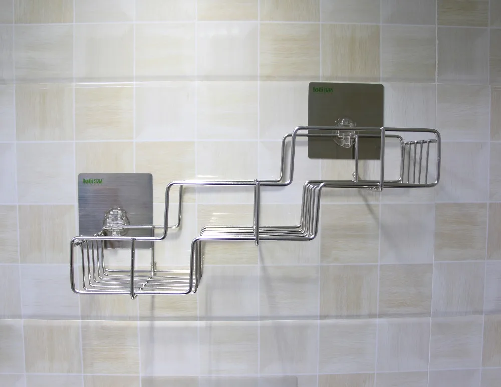 TAILI Shower Caddy Self Adhesive, Shower Shelf Drill-Free Shower Organizer,  Rustproof Bathroom Caddy Wall Mount Shower Basket, Strong Weight Shower