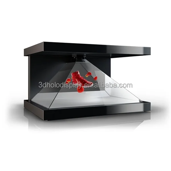 

3D Hologram Pyramid Display Showcase For Jewellery Marketing Advertising