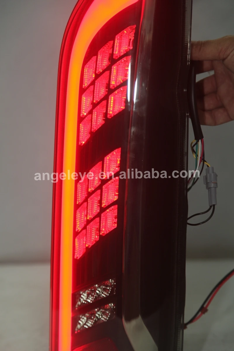 Full LED Tail Lights For TOYOTA HIACE Smoke Black Color 2014-UP YZ