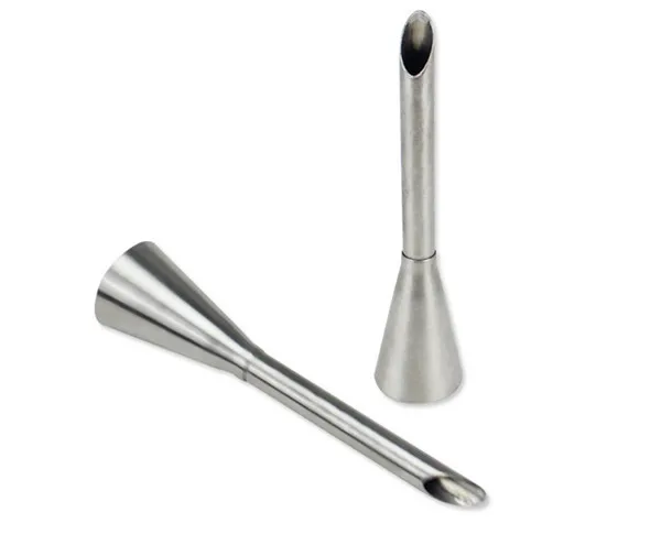 

Tip Stainless Steel Long Puff Nozzle Tip Set Decorating Tool Cream Icing Piping Nozzle, Silver