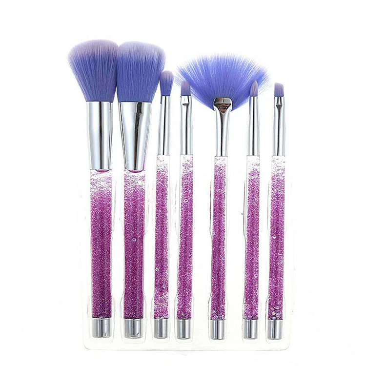 

2019 Private Label Plastic Handle Make Up Brushes Set with Metal Box Packaging