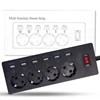 USB Wall Socket with 4 Outlet and 6 USB Ports Travel Adapter Switch EU / US / UK Powercube Power Strip Adaptador Enchufe