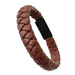 20cm PU Leather Braided Bracelet USB Charging Cable