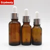 Cosmetic packing 30ml amber glass dropper bottle suppliers