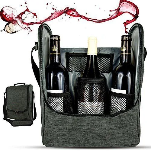 3 bottle wine cooler bag