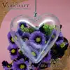 100% Food Grade Plastic 80 mm Valentines day heart shaped container / box / case