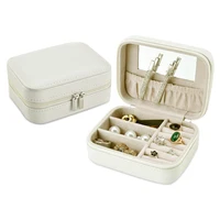 

BMD PU17001 Small Portable Jewellery Box Jewelry gift box with zipper
