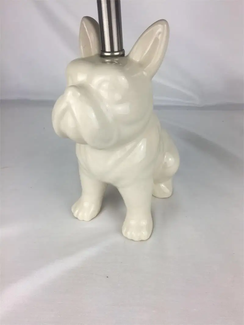 2019 hot sell mini table lamp/mini table lamp/bulldog body ceramic table lamp for kids